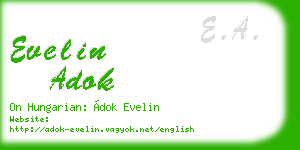 evelin adok business card